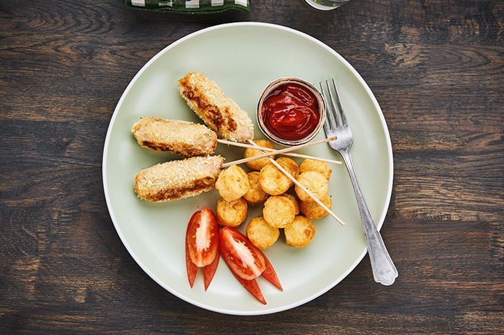Корн-доги с картофельными дольками 2 персоны