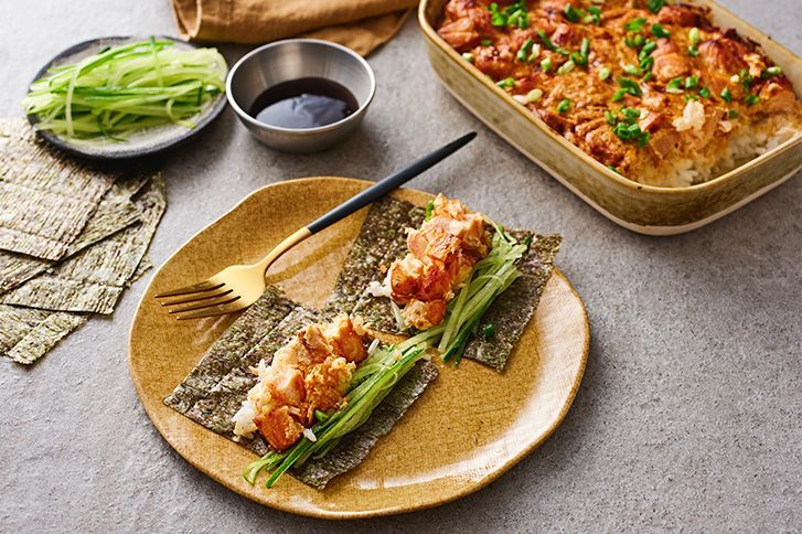 Salmon Sushi Bake - запеканка с рисом, красной рыбой и нори 2 персоны