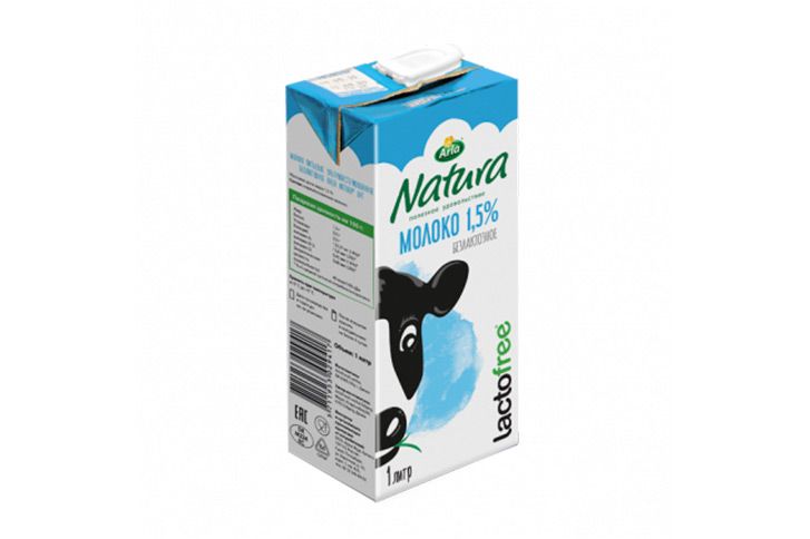 Молоко безлактозное, Arla 1,5%, 1 л